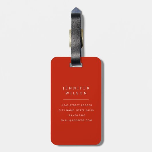 Kersen Bagage Labels (Achterkant verticaal)