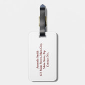 Kersen Bagagelabel (Achterkant verticaal)