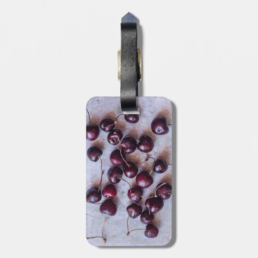Kersen Bagagelabel (Achterkant verticaal)