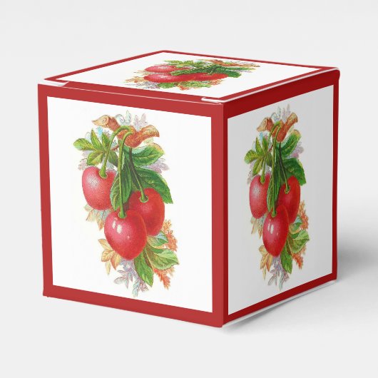  kersen bedankdoosjes (Voorkant Zijde)