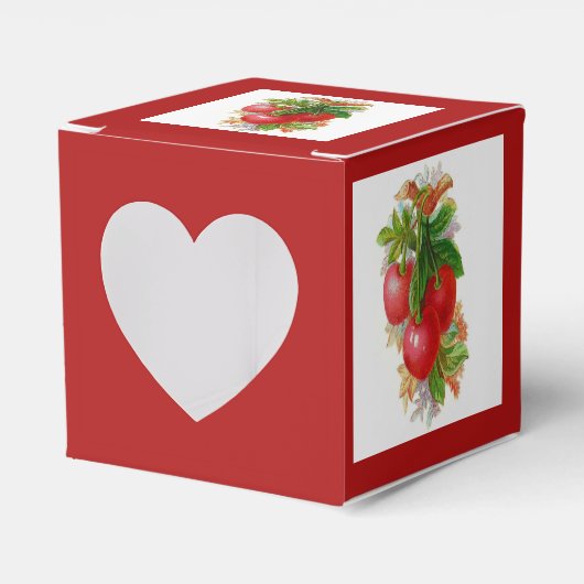  kersen bedankdoosjes (Voorkant Zijde)