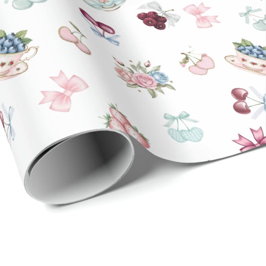 Kersen, bessen en bogen! cadeaupapier (Rol Hoek)