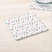 Kersen, bessen en bogen! kartonnen onderzetters (Schuin)