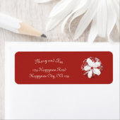 kersen bloesem poëzie rode witte elegant sakura etiket (Insitu)