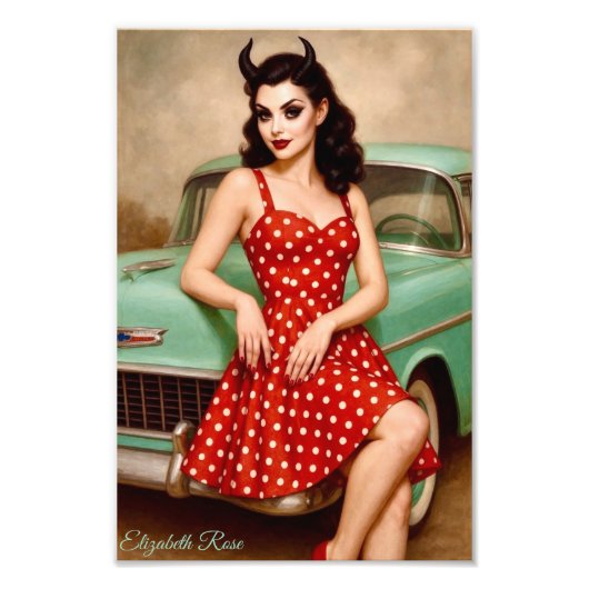 Kersen Bombshell Foto Afdruk (Voorkant)