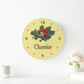 Kersen ~Botanische klok ~Keuken ~Kleur Terug (Huis)