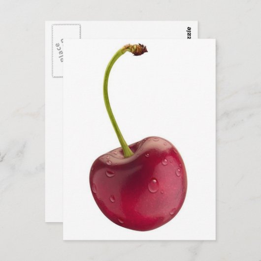 kersen briefkaart (Voorkant / Achterkant)