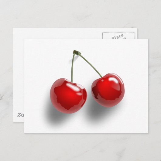 Kersen Briefkaart (Voorkant / Achterkant)