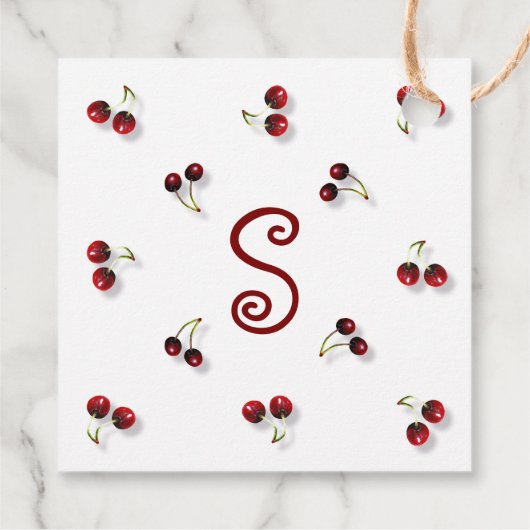 Kersen cadeau Label (Achterkant)