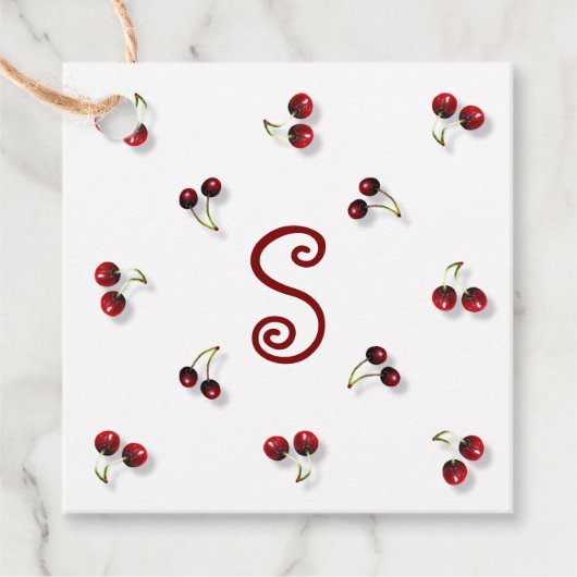 Kersen cadeau Label (Voorkant)