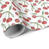 Kersen Cadeaupapier (Rol Hoek)