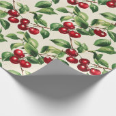 kersen cadeaupapier (Hoek)