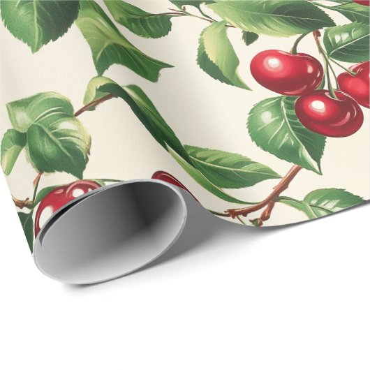  kersen cadeaupapier (Rol Hoek)