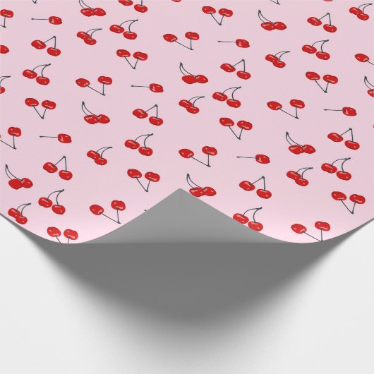 Kersen Cadeaupapier (Hoek)