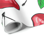 Kersen Cadeaupapier (Rol Hoek)