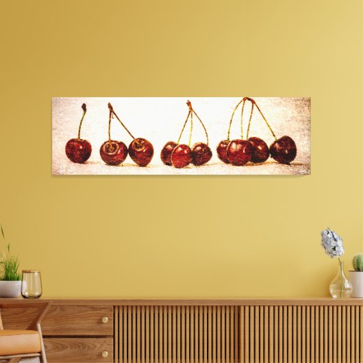 Kersen Canvas Afdruk (Insitu (Woonkamer))