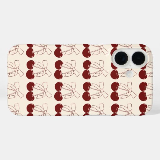 Kersen Case-Mate iPhone Case (Achterkant (horizontaal))