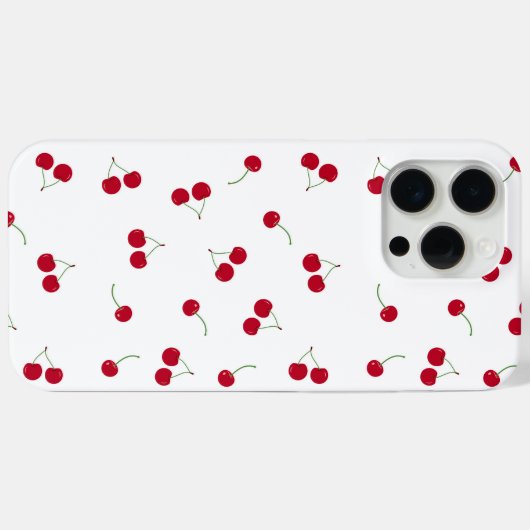 Kersen Case-Mate iPhone Case (Achterkant (horizontaal))