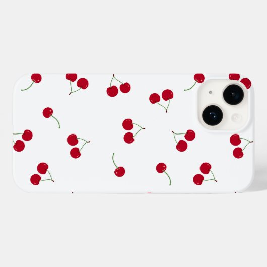 Kersen Case-Mate iPhone Case (Achterkant (horizontaal))