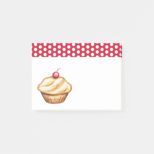 Kersen Cupcake Keuken Boodschappenlijst Post It No Post-it® Notes (Voorkant)