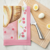 Kersen Cupcake Keukenhanddoek (Quarter Fold)