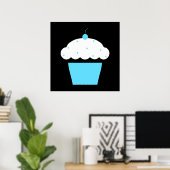 kersen cupcake poster (Thuiskantoor)