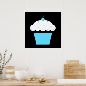 kersen cupcake poster (Keuken)