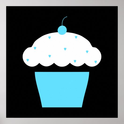 kersen cupcake poster (Voorkant)