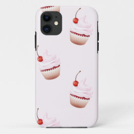 kersen cupcakes iPhone 11 hoesje
