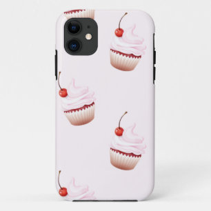 kersen cupcakes iPhone 11 hoesje