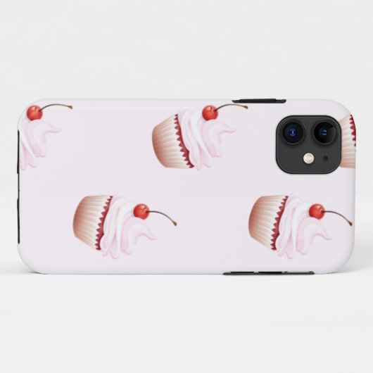 kersen cupcakes Case-Mate iPhone case (Achterkant (horizontaal))