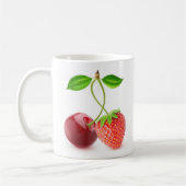 Kersen en aardbei samen koffiemok (Links)