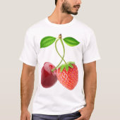 Kersen en aardbei samen t-shirt (Voorkant)
