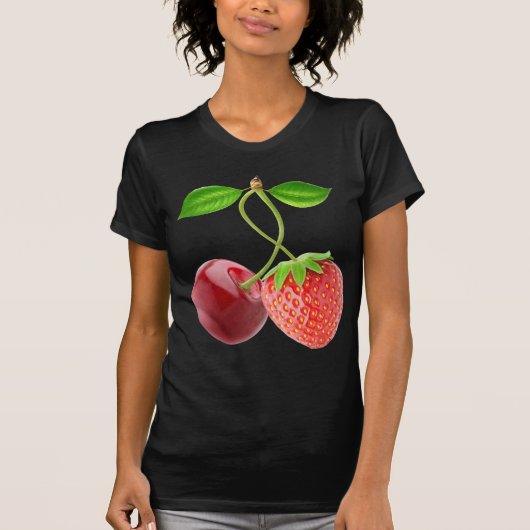 Kersen en aardbei samen t-shirt (Voorkant)