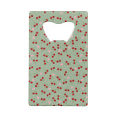 Kersen en bloemen creditkaart flessenopener (Achterkant)