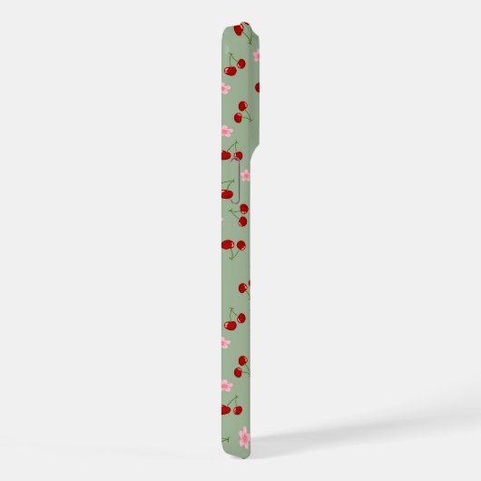 Kersen en bloemen iPhone hoesje (Rechterkant)