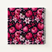 Kersen en bloemen notitieboek (Achterkant)