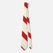 Kersen en Broad University Stripe Stropdas (Voorkant)