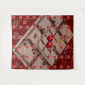 Kersen en chocolade met donkerrood wandkleed (Voorkant (horizontaal))