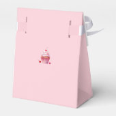 Kersen en cupcake eerste verjaardag bedankdoosjes (Achterkant)