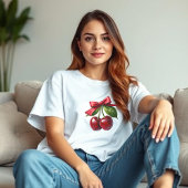 Kersen en een boog t-shirt
