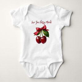 Kersen en een Bow-Love you Cherry Much Romper