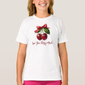 Kersen en een Bow-Love you Cherry Much T-shirt (Voorkant)