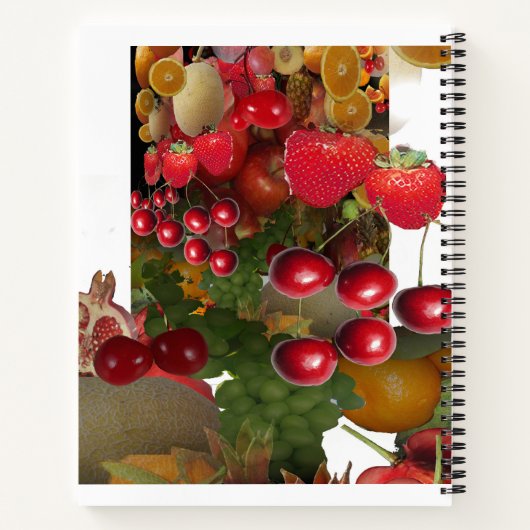Kersen en fruit notitieboek (Achterkant)