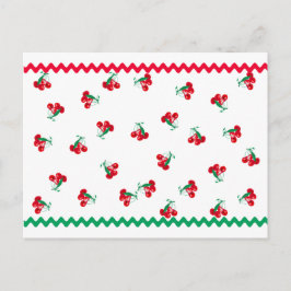 Kersen en Rac-inktkaartje Briefkaart