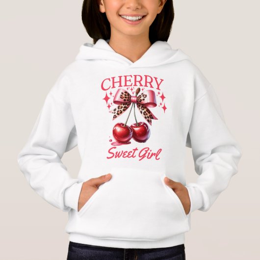 kersen en roze strik kinderen (Voorkant)