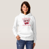 kersen en roze strik vrouwen hoodie (Voorkant volledig)