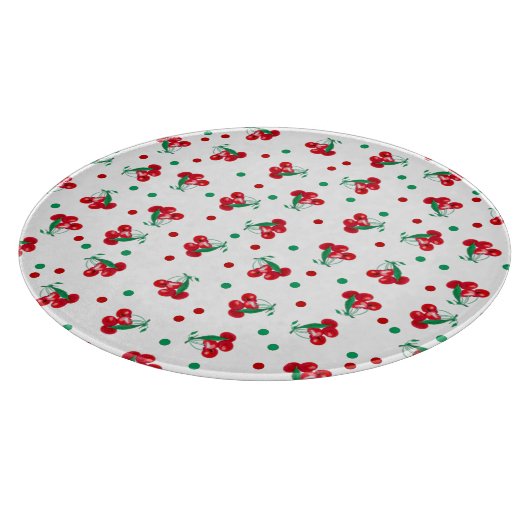 Kersen en stippen snijplank (Hoek)