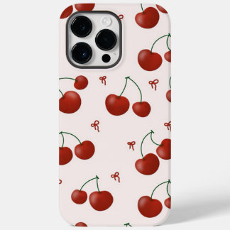 Kersen en strikken telefoonhoesje Case-Mate iPhone 14 pro max hoesje
