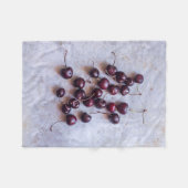 Kersen Fleece Deken (Voorkant (Horizontaal))